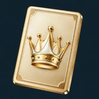 Crowned casino card — Wolf Winner