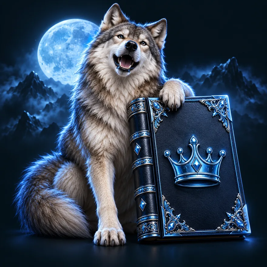 Ornate royal book — Wolf Winner