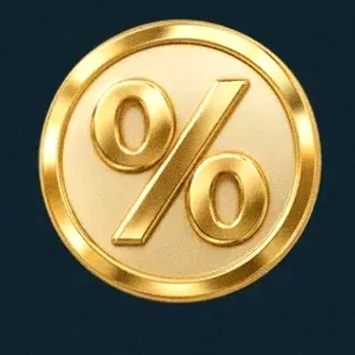 Gold percent coin — Wolf Winner