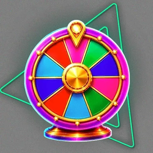 Colourful prize wheel