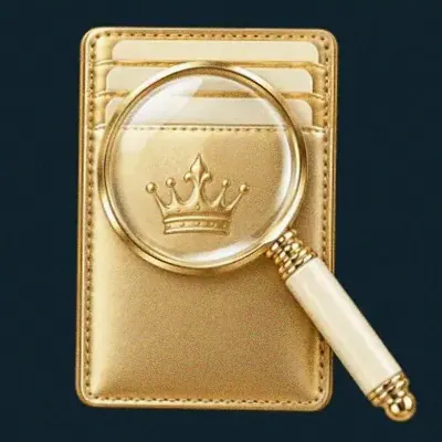 Wallet and magnifier — Wolf Winner