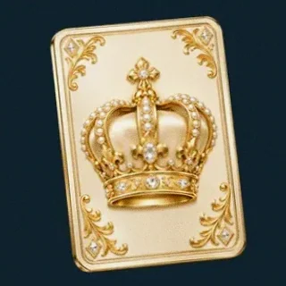 Royal crown card — Wolf Winner