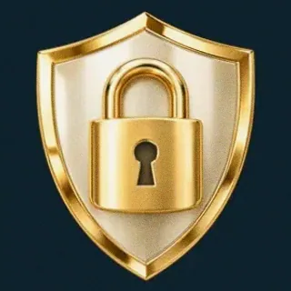 Shield with padlock — Wolf Winner