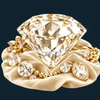 Faceted diamond gemstone — Wolf Winner
