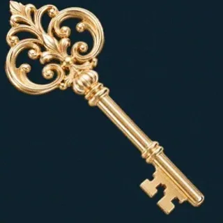 Ornate antique key — Wolf Winner